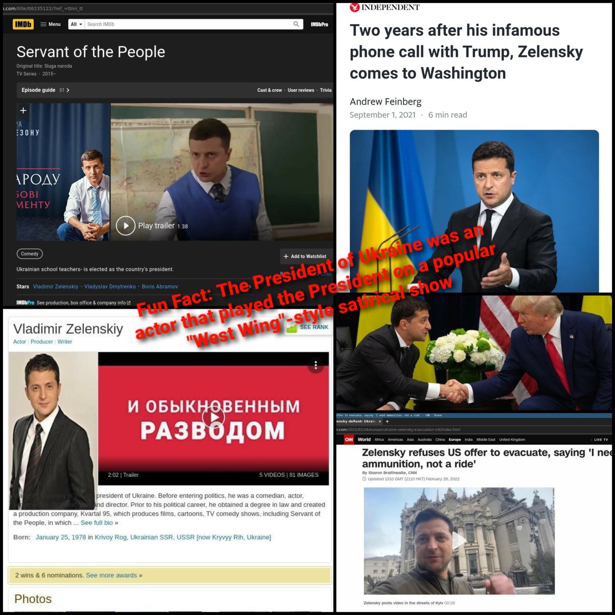 Zelensky has an IMDB profile...